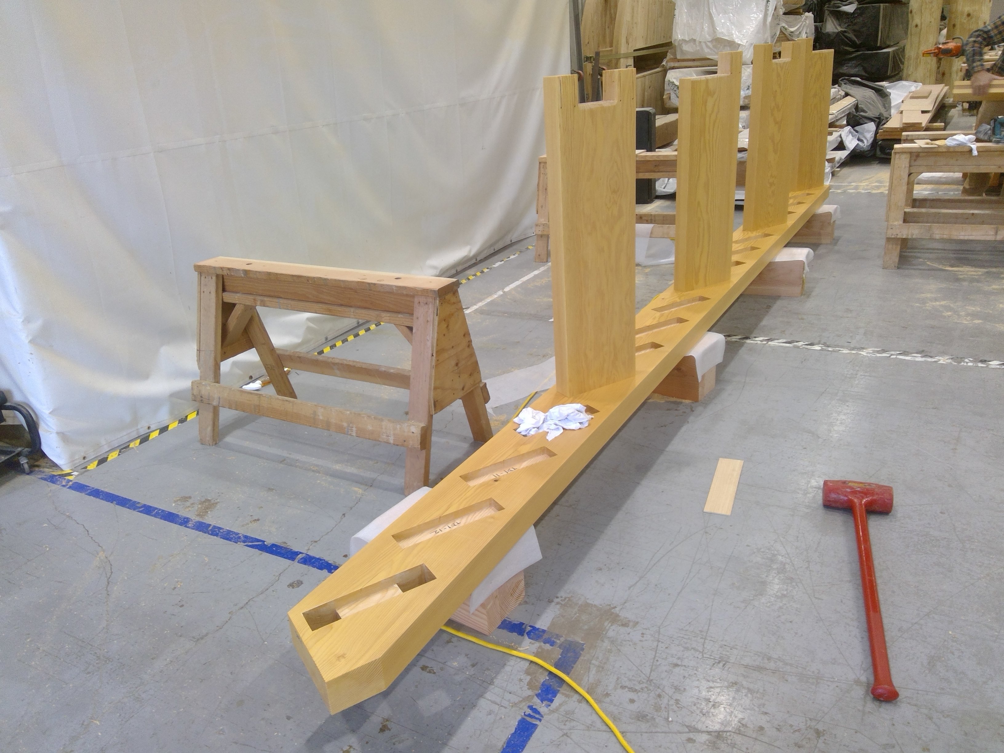 Assembly of the staircase